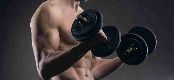 Exercising biceps