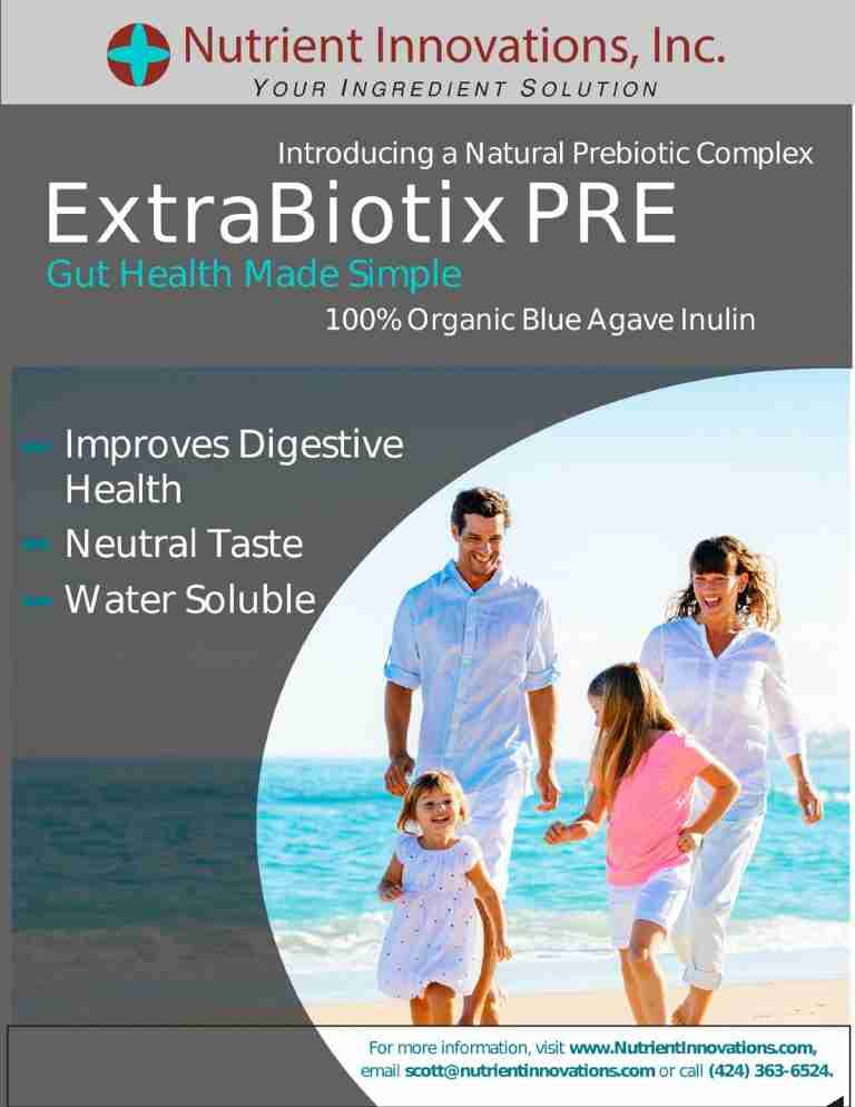 ExtraBiotix Pre ingredient solution